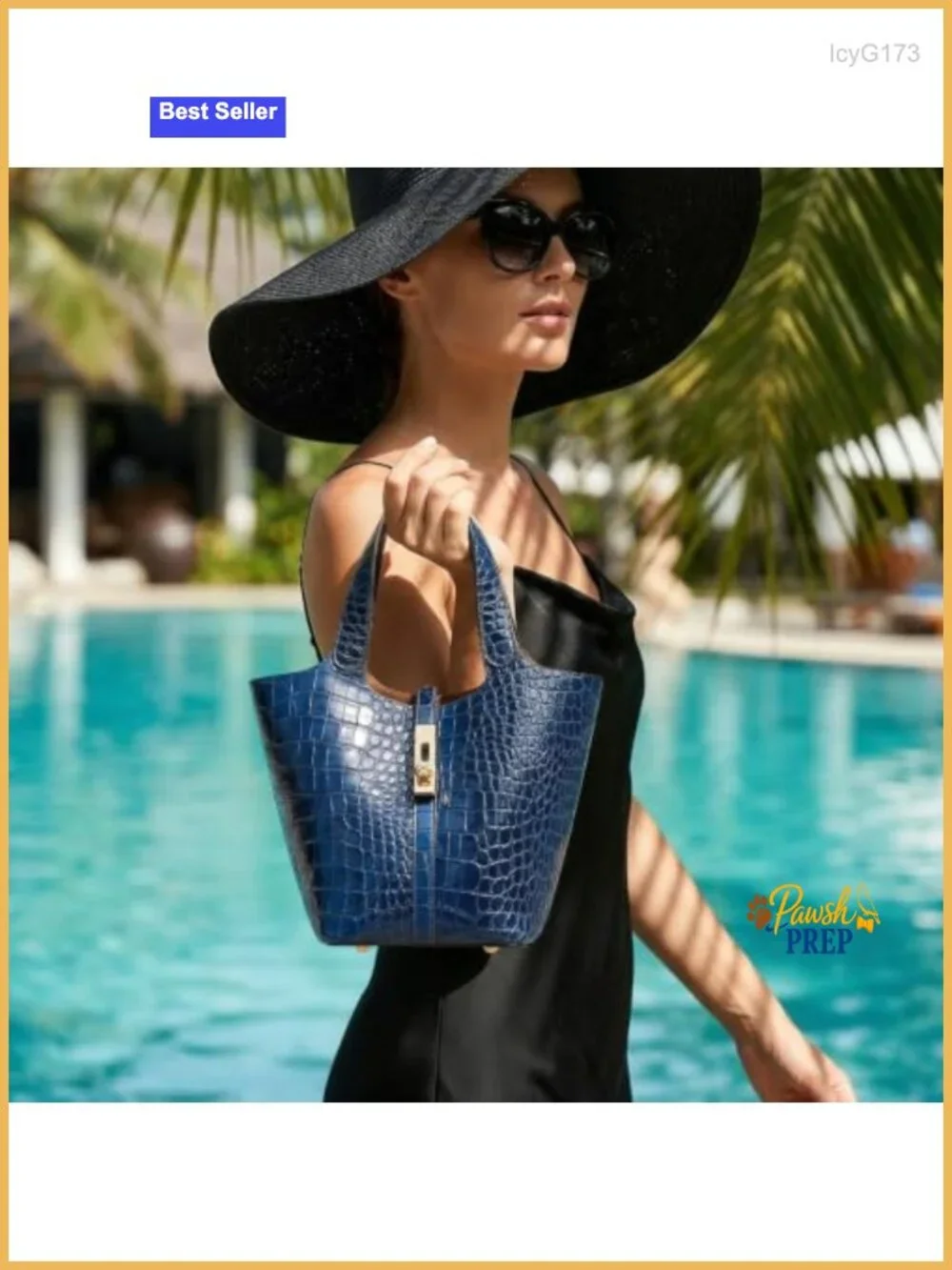 Vegan Leather Bucket Purse Tote Bag with Detachable Zipper Pouch for Women
